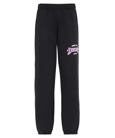 Versace Cotton Track-pants In Black