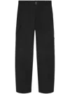 Versace Cotton-poplin Cargo Trousers In Black