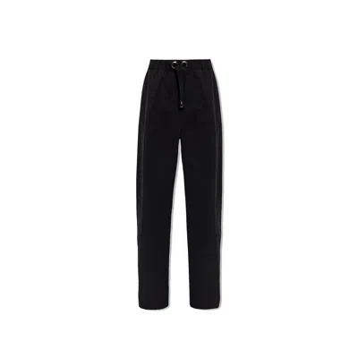 Versace Cotton Trousers Men In Black