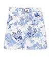 Versace Cotton Underwater Barocco Shorts In White