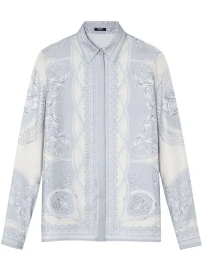 VERSACE VERSACE `COUPE DES DIEUX BAROCCO FOULARD` FORMAL SHIRT