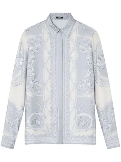 VERSACE `COUPE DES DIEUX BAROCCO FOULARD` FORMAL SHIRT