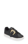 Versace Court 88 Couture 1 Buckle Sneaker In Black