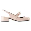 Versace Gianni Ribbon Patent 35 Slingback Pumps In Pink