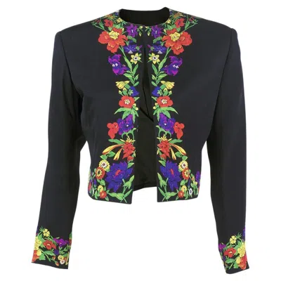 Pre-owned Versace Couture Black Cropped Jacket, 1990s