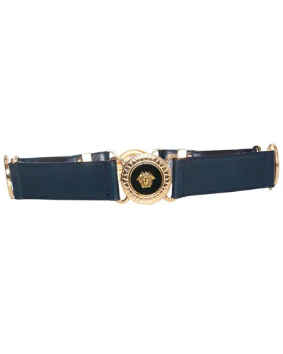 Pre-owned Versace Couture Waist Belt (authentic Pre-loved) In Blue