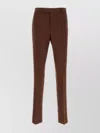 Versace Pantalone In Grain De Poudre Cioccolato Uomo