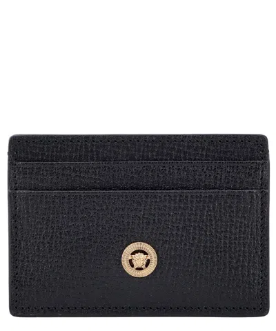 Versace Credit Card Holder In Black