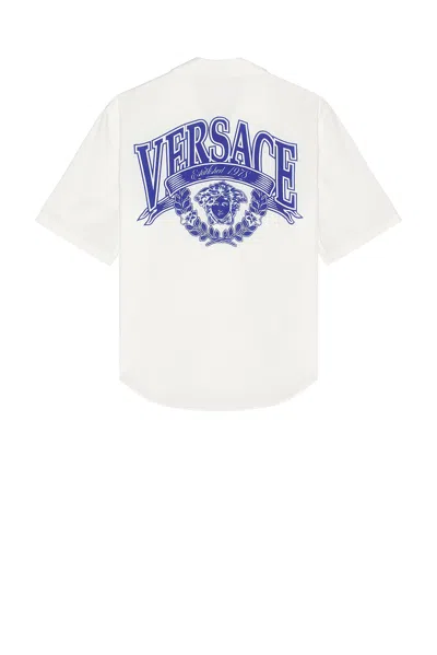 Versace Crest Shirt In White