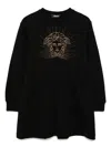 Versace Crew-neck Dress In Black