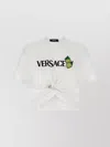 Versace Crew Neck Embroidered Knot Detail T-shirt