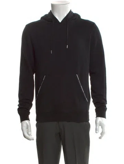 Pre-owned Versace Crew Neck Long Sleeve Hoodie In Black