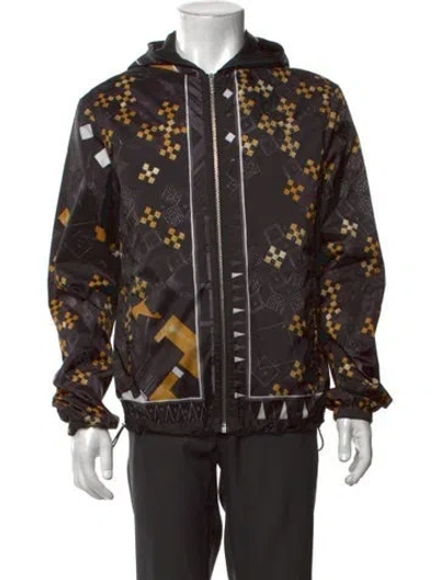 Pre-owned Versace Crew Neck Long Sleeve Hoodie In Black