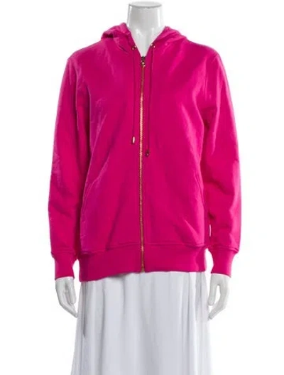 Pre-owned Versace Crew Neck Long Sleeve Hoodie W/ Tags In Pink