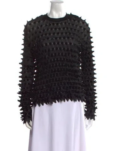 Pre-owned Versace Crew Neck Long Sleeve Sweatshirt W/ Tags In Black