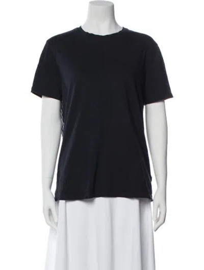 Pre-owned Versace Crew Neck Short Sleeve T-shirt In Blue