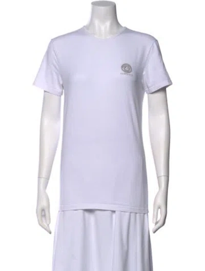 Pre-owned Versace Crew Neck Short Sleeve T-shirt In Neutral