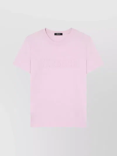 Versace Crew Neck Short Sleeves In Red