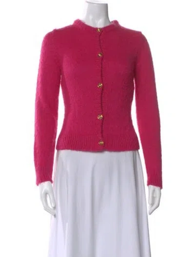 Pre-owned Versace Crew Neck Sweater In Pink