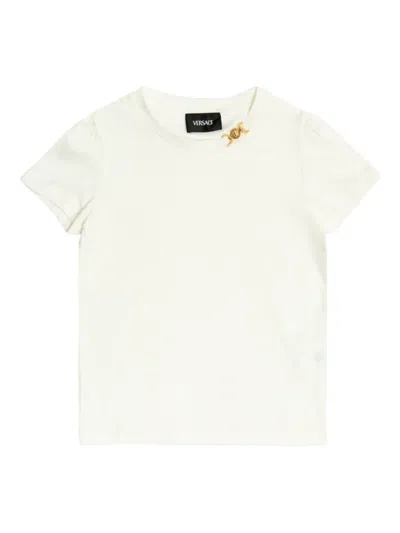 Versace Kids' Crew-neck T-shirt In White
