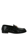 Versace Greek Moccasin In Black