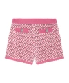 Versace 2-pocket Crochet Knit Compact Cotton Shorts