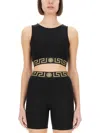 Versace Greek Border Underwear Tank Top Clothing In Black
