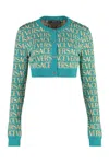 Versace Cropped-length Knitted Cardigan