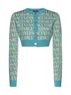 VERSACE VERSACE CROPPED-LENGTH KNITTED CARDIGAN