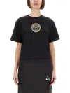 Versace Medusa-motif Crewneck Cropped T-shirt