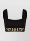 Versace Greca Border Underwear Top In Black