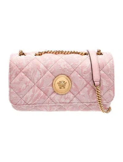 Pre-owned Versace Crossbody Bag In Pink