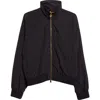 Versace Crushed Technical Blosuon Jacket In Black