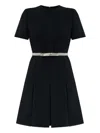 Versace Crystal-embellished Belt Cocktail Dress