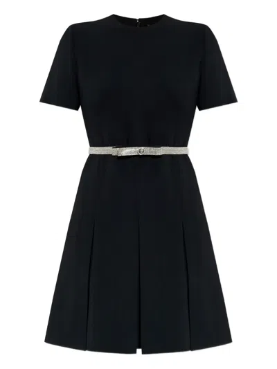 Versace Crystal-embellished Belt Dress