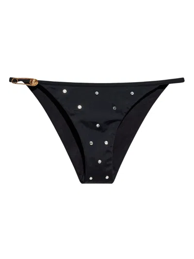 VERSACE CRYSTAL-EMBELLISHED BIKINI BOTTOM