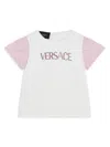 Versace Crystal-embellished Cotton T-shirt In White