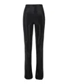 Versace Crystal Embellished Flare Pants In Black
