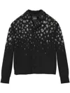 Versace Crystal-embellished Jacket In Black