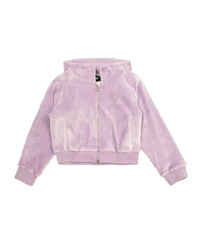 Versace Crystal-embellished Logo Sweatshirt In Pink