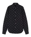 Versace Surchemise Cielo Stellato En Denim In Black