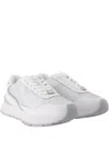 Versace Crystal-embellished Sneakers In White