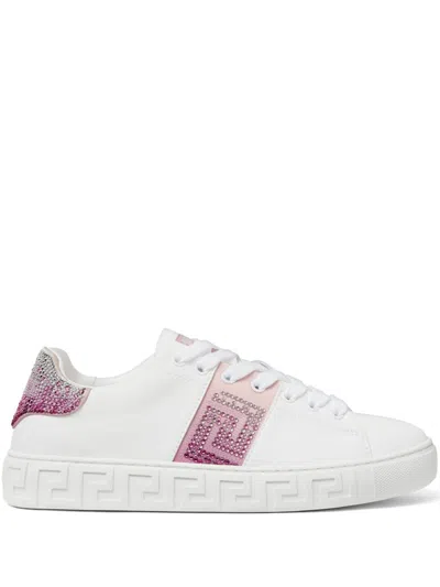 Versace Woman Sneakers White Size 6 Polyamide