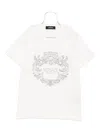 Versace Crystal-embellishment T-shirt In White