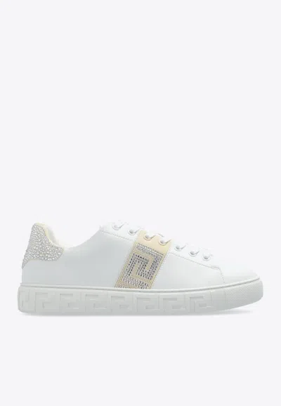 Versace Crystal Greca Low-top Sneakers
