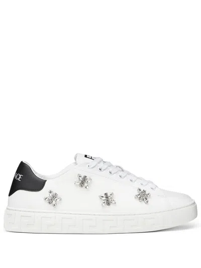 VERSACE CRYSTAL GRECA SNEAKERS