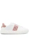 Versace Crystal Greca Sneakers In White