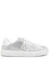 Versace Crystal Greca Sneakers In White