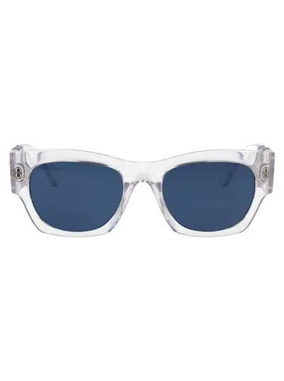 Versace Crystal Injectate Sunglasses In Transparent