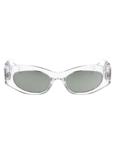 Versace Crystal Injectate Sunglasses In Transparent